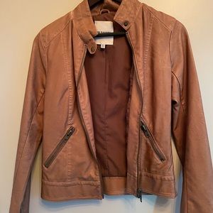 BB Dakota tan pleather jacket